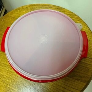 Tupperware Vintage Suzette Server Red